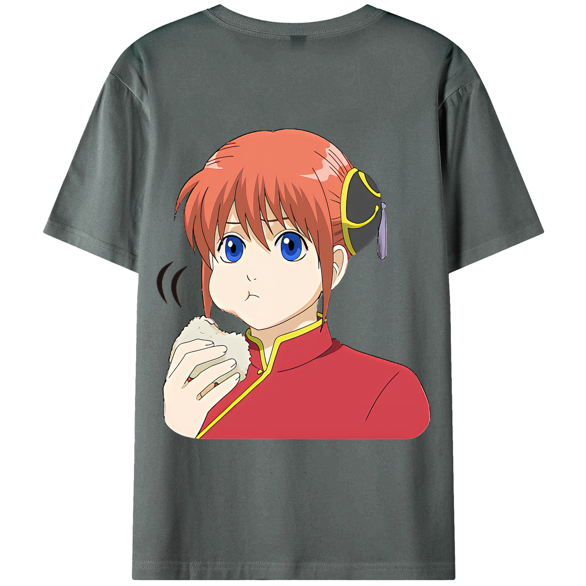 （画像用） ぎんたま 坂田銀時（さかたぎんとき） 神楽 志村新八（しむら しんぱち） GINTAMA Sakata Gintoki Kagura Shimura Shinpachi 綿100％ メンズ半袖Tシャツ（バックプリント） 通気性